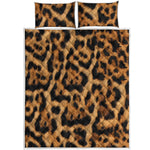 Jaguar Fur Pattern Print Quilt Bed Set