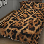 Jaguar Fur Pattern Print Quilt Bed Set