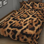Jaguar Fur Pattern Print Quilt Bed Set