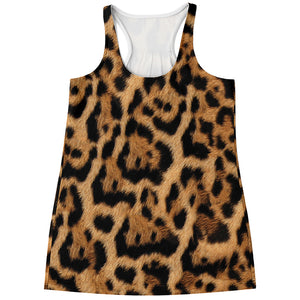 Jaguar Fur Pattern Print Women's Racerback Tank Top