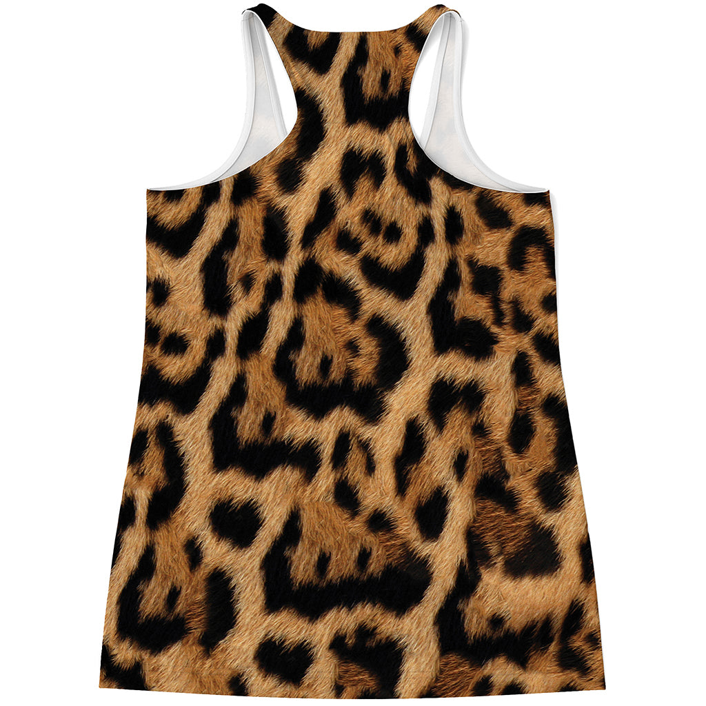 Jaguar Fur Pattern Print Women's Racerback Tank Top