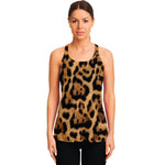 Jaguar Fur Pattern Print Women's Racerback Tank Top