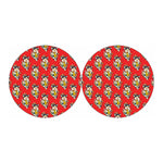 Japanese Cat Maneki Neko Pattern Print Car Coasters