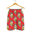 Japanese Cat Maneki Neko Pattern Print Men's Shorts