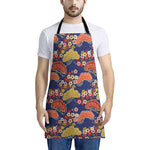 Japanese Cherry Blossom Pattern Print Apron