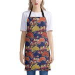 Japanese Cherry Blossom Pattern Print Apron
