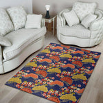 Japanese Cherry Blossom Pattern Print Area Rug