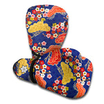 Japanese Cherry Blossom Pattern Print Boxing Gloves