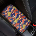 Japanese Cherry Blossom Pattern Print Car Center Console Cover
