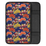 Japanese Cherry Blossom Pattern Print Car Center Console Cover