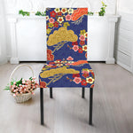 Japanese Cherry Blossom Pattern Print Dining Chair Slipcover