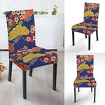 Japanese Cherry Blossom Pattern Print Dining Chair Slipcover