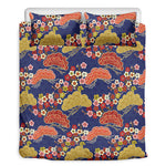 Japanese Cherry Blossom Pattern Print Duvet Cover Bedding Set