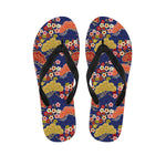 Japanese Cherry Blossom Pattern Print Flip Flops