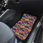 Japanese Cherry Blossom Pattern Print Front Car Floor Mats