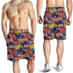 Japanese Cherry Blossom Pattern Print Men's Shorts