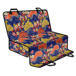 Japanese Cherry Blossom Pattern Print Pet Car Back Seat Cover