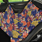 Japanese Cherry Blossom Pattern Print Pet Car Back Seat Cover