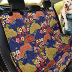 Japanese Cherry Blossom Pattern Print Pet Car Back Seat Cover