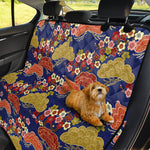 Japanese Cherry Blossom Pattern Print Pet Car Back Seat Cover