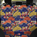 Japanese Cherry Blossom Pattern Print Pet Car Back Seat Cover
