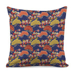 Japanese Cherry Blossom Pattern Print Pillow Cover