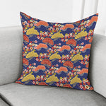 Japanese Cherry Blossom Pattern Print Pillow Cover