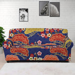 Japanese Cherry Blossom Pattern Print Sofa Cover
