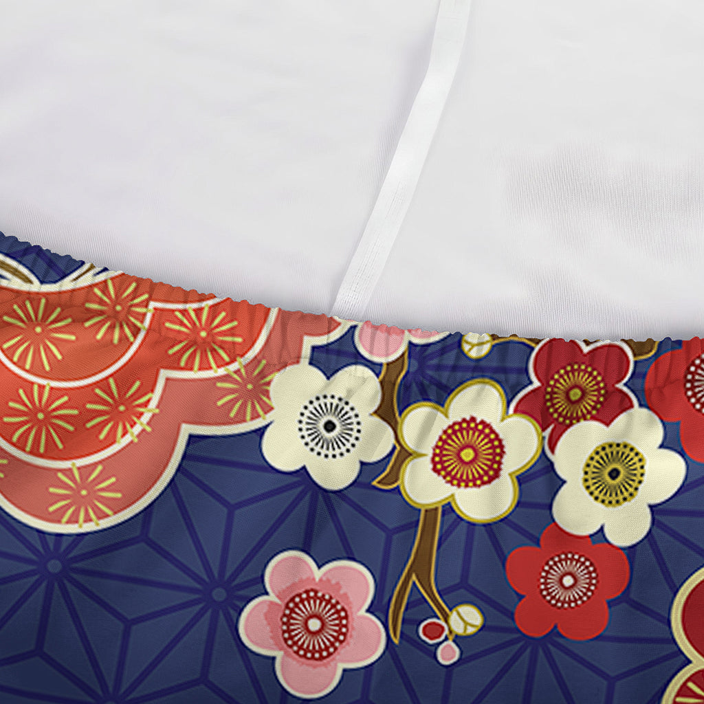 Japanese Cherry Blossom Pattern Print Sofa Cover