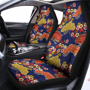 Japanese Cherry Blossom Pattern Print Universal Fit Car Seat Covers