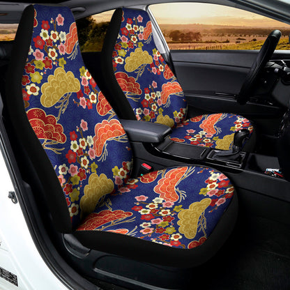 Japanese Cherry Blossom Pattern Print Universal Fit Car Seat Covers