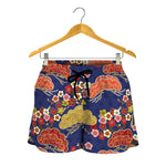 Japanese Cherry Blossom Pattern Print Women's Shorts