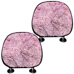 Japanese Cherry Blossom Tree Print Car Headrest Covers