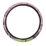 Japanese Cherry Blossom Tree Print Car Steering Wheel Cover