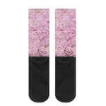 Japanese Cherry Blossom Tree Print Crew Socks