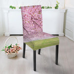 Japanese Cherry Blossom Tree Print Dining Chair Slipcover