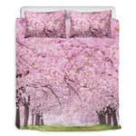 Japanese Cherry Blossom Tree Print Duvet Cover Bedding Set