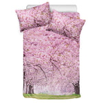 Japanese Cherry Blossom Tree Print Duvet Cover Bedding Set