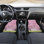 Japanese Cherry Blossom Tree Print Front and Back Car Floor Mats
