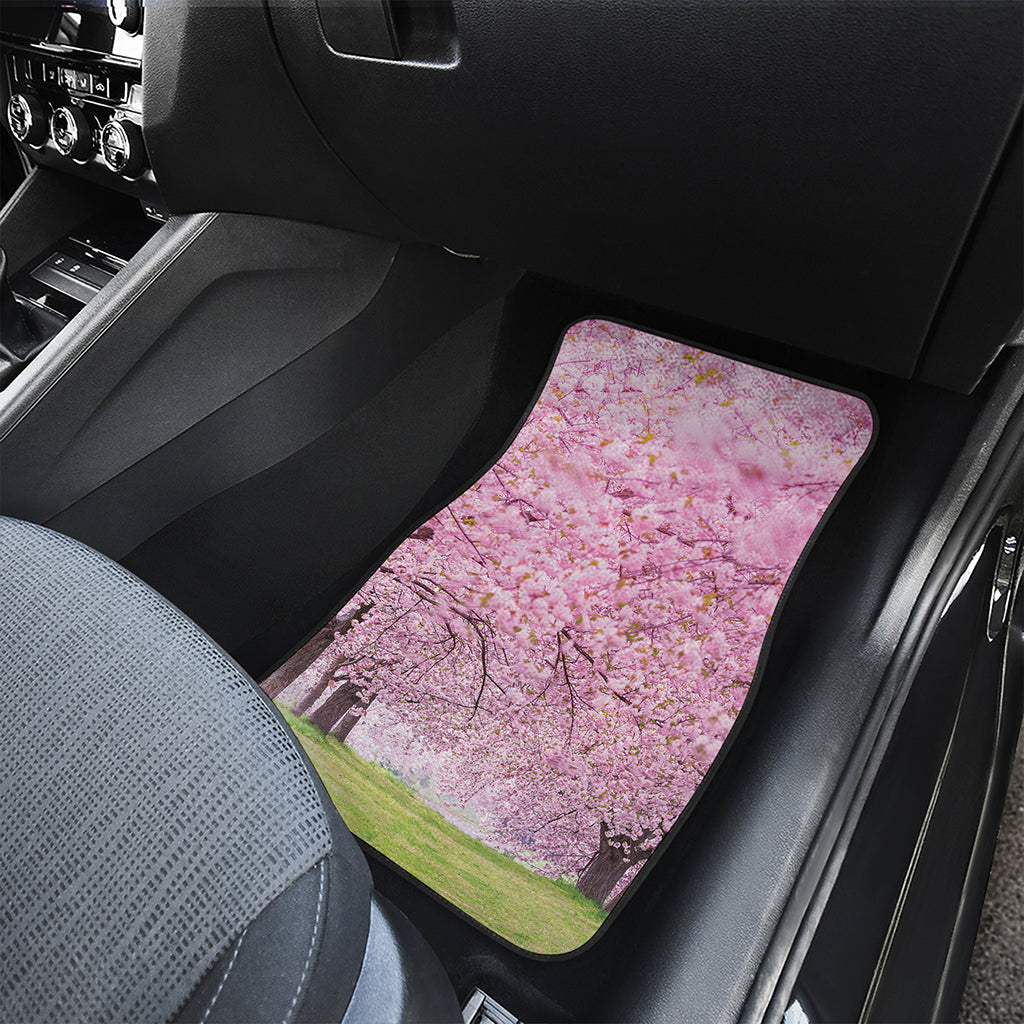 Japanese Cherry Blossom Tree Print Front Car Floor Mats