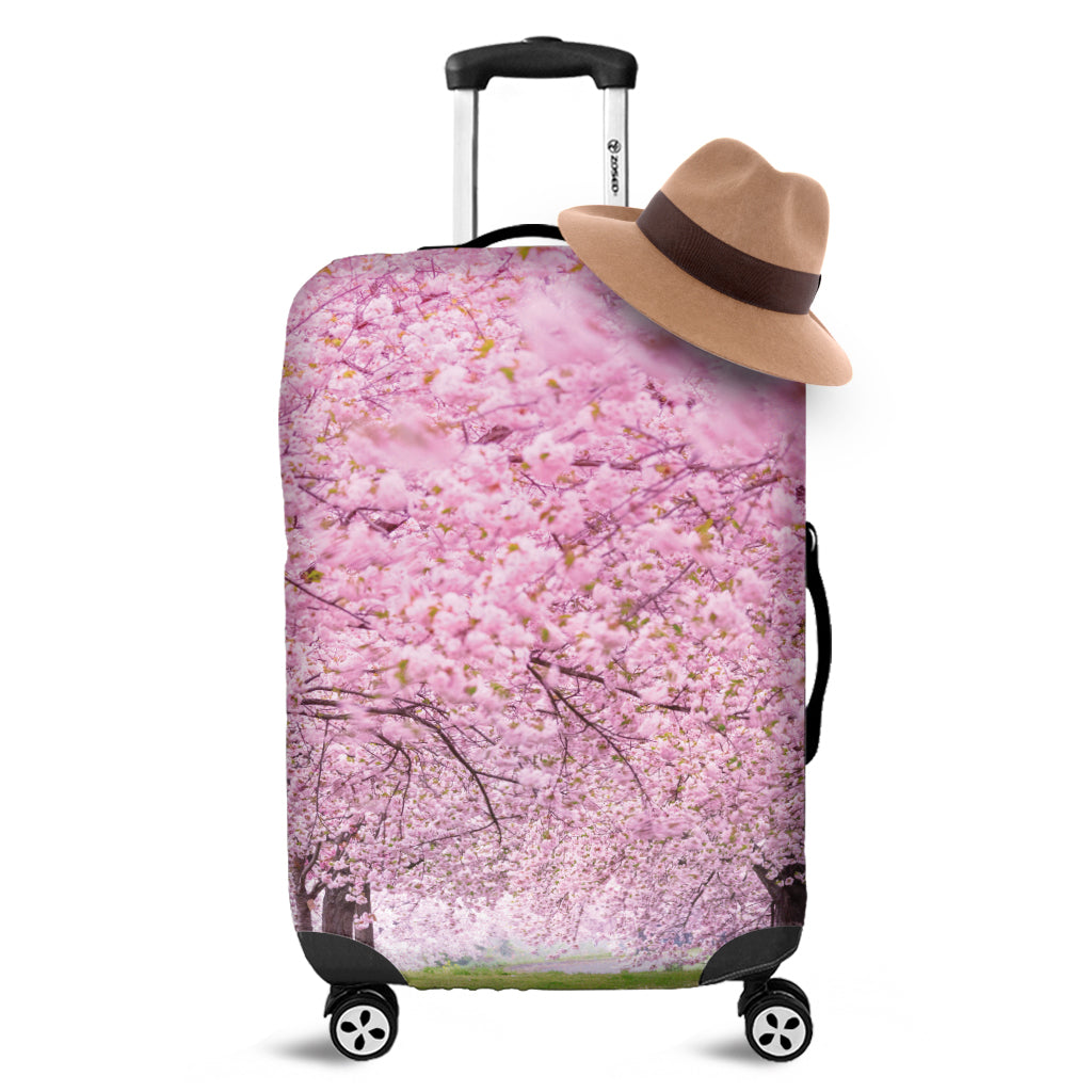 Japanese Cherry Blossom Tree Print Luggage Cover
