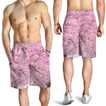 Japanese Cherry Blossom Tree Print Men's Shorts