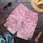 Japanese Cherry Blossom Tree Print Men's Shorts