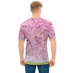 Japanese Cherry Blossom Tree Print Men's T-Shirt
