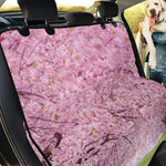 Japanese Cherry Blossom Tree Print Pet Car Back Seat Cover