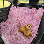 Japanese Cherry Blossom Tree Print Pet Car Back Seat Cover