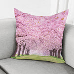 Japanese Cherry Blossom Tree Print Pillow Cover