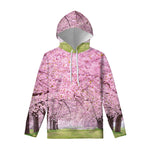 Japanese Cherry Blossom Tree Print Pullover Hoodie