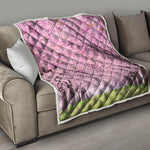 Japanese Cherry Blossom Tree Print Quilt