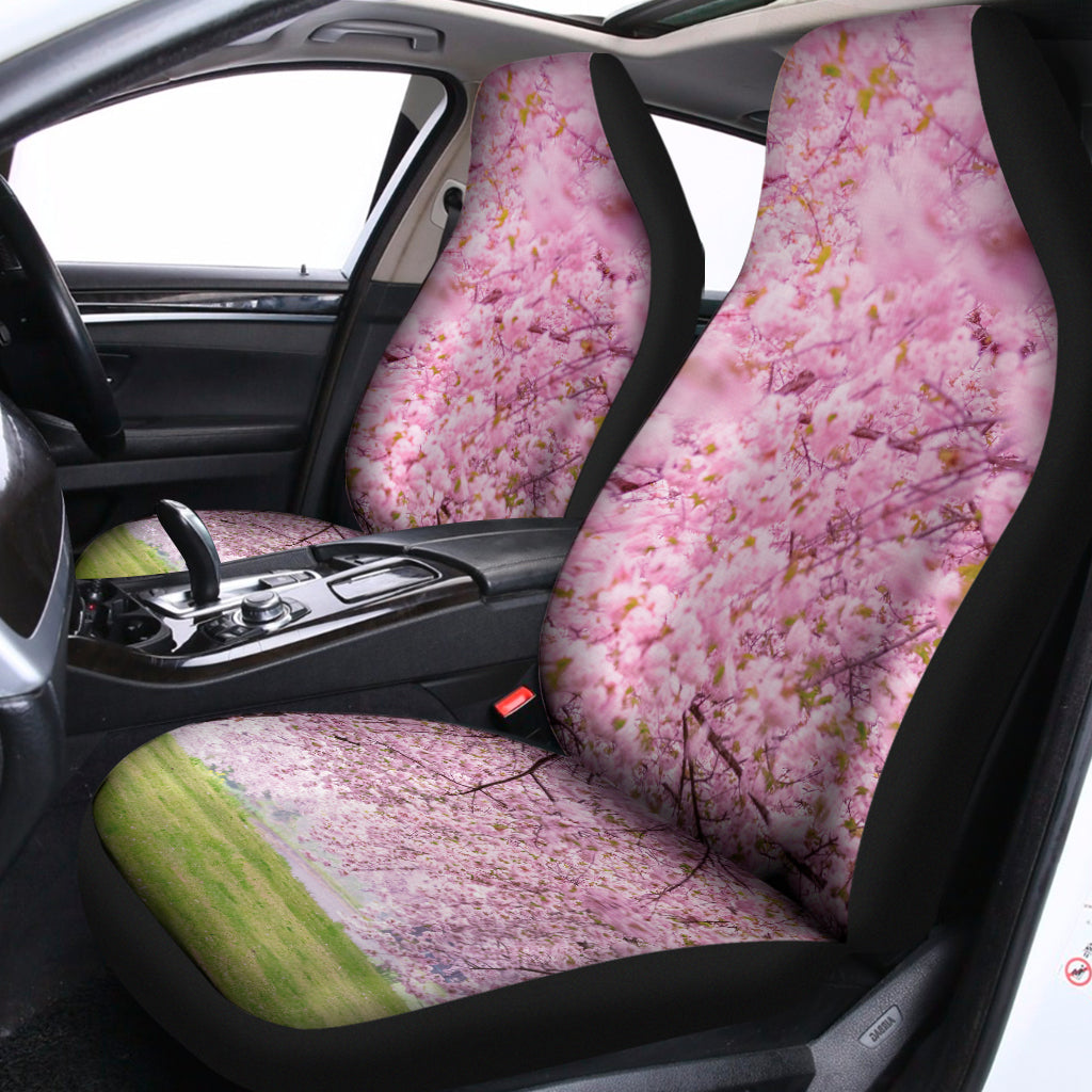 Japanese Cherry Blossom Tree Print Universal Fit Car Seat Covers